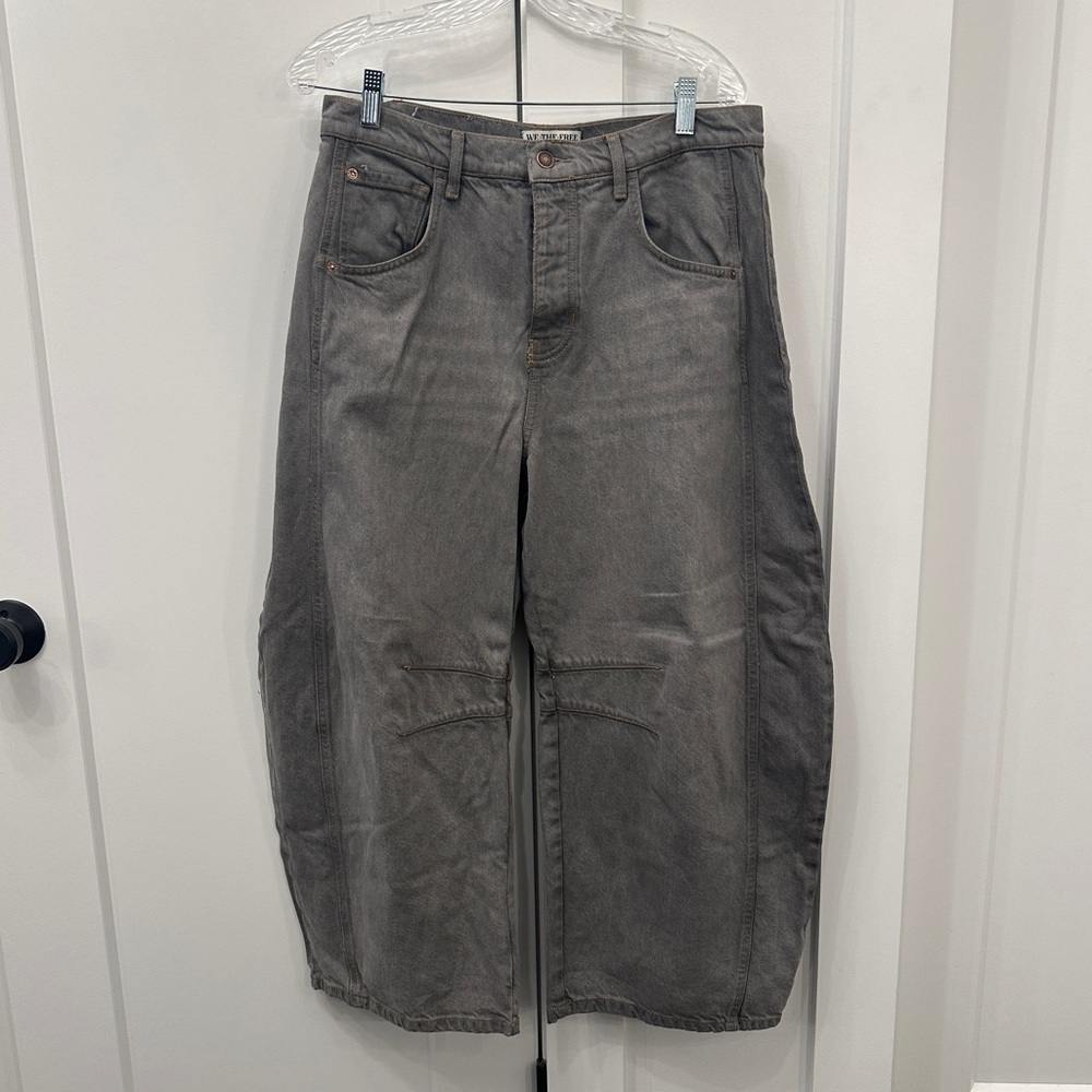 We the Free Good Luck Mid-Rise Barrel Jeans